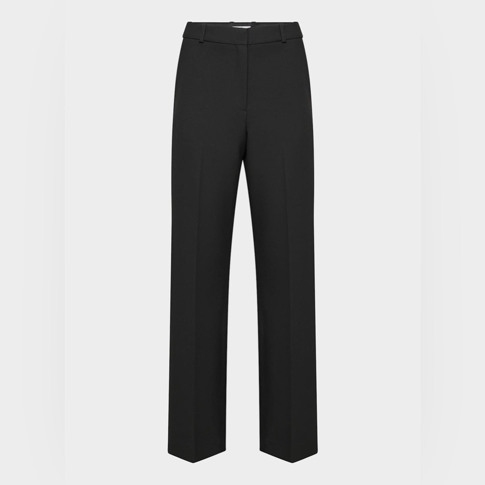 NWT Aritzia Babaton Agency Pants - Black Straight-Leg Trousers